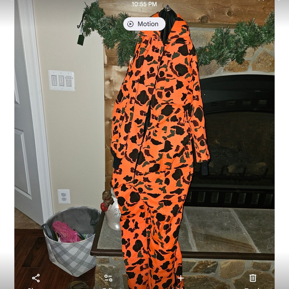 Carhartt Camouflage and Orange Overalls